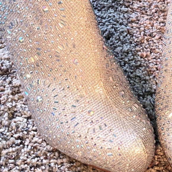 Gray Sparkly Boots - Picture 4 of 5